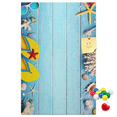 Summer Vacation Cork Pin Board
