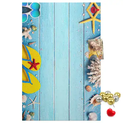 Summer Vacation Cork Pin Board