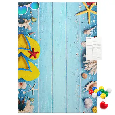 Summer Vacation Cork Pin Board