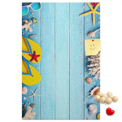 Summer Vacation Cork Pin Board