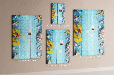 Summer Vacation Cork Pin Board