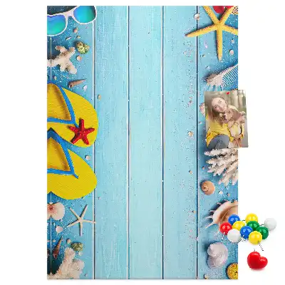 Summer Vacation Cork Pin Board