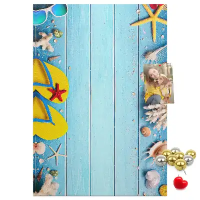 Summer Vacation Cork Pin Board
