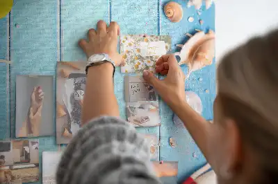Cork Note Board with Beach Theme