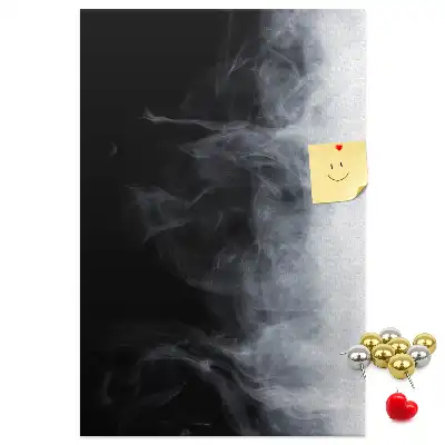 Cork Note Board A wisp of smoke