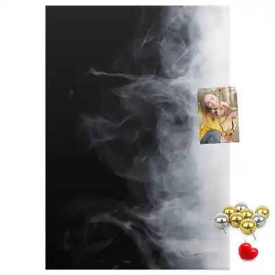 Cork Note Board A wisp of smoke