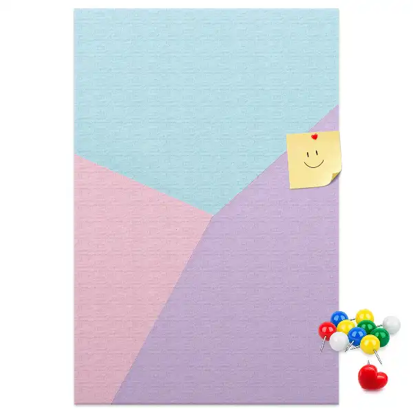 Cork pin board Pastel pattern