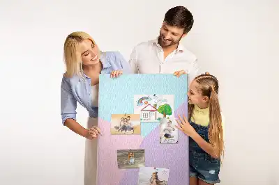 Cork pin board Pastel pattern