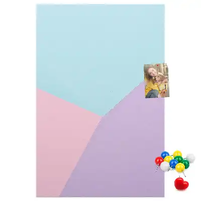 Cork pin board Pastel pattern