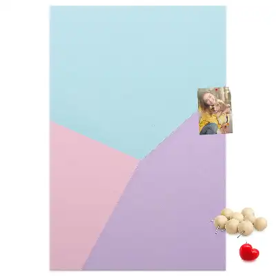 Cork pin board Pastel pattern