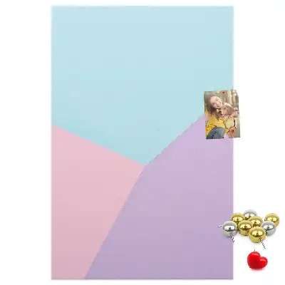 Cork pin board Pastel pattern