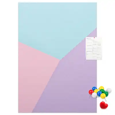 Cork pin board Pastel pattern