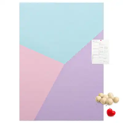 Cork pin board Pastel pattern