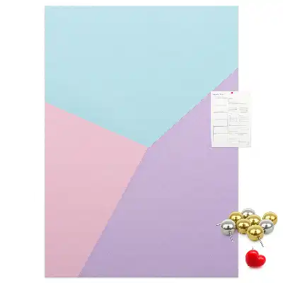 Cork pin board Pastel pattern