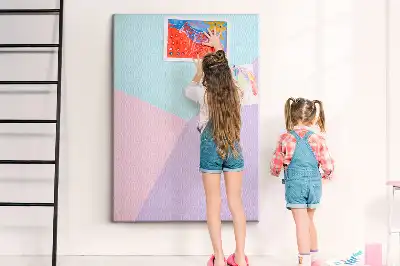 Cork pin board Pastel pattern