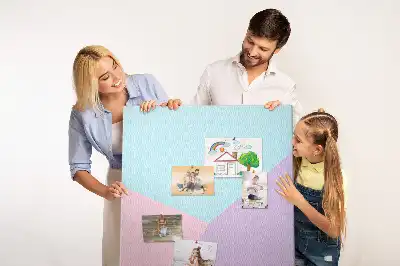 Cork pin board Pastel pattern