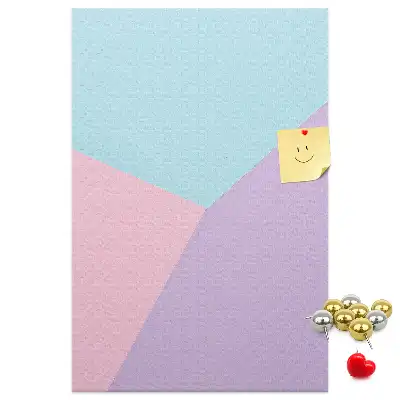 Cork pin board Pastel pattern