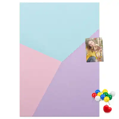 Cork pin board Pastel pattern