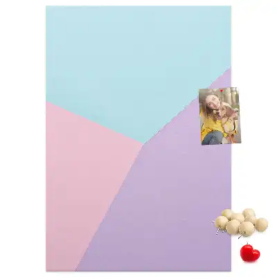 Cork pin board Pastel pattern