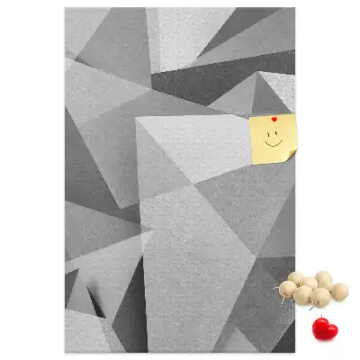 Cork Note Board Geometric composition