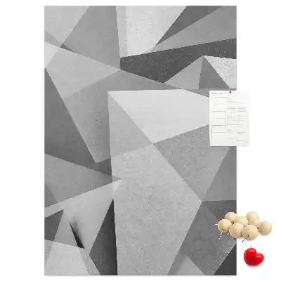 Cork Note Board Geometric composition