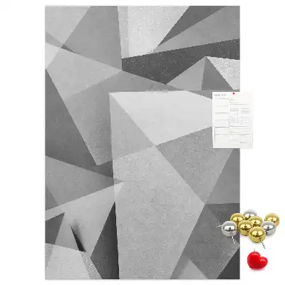 Cork Note Board Geometric composition
