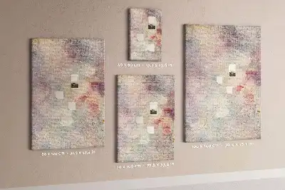 Wall cork memo board Spilled paint stains