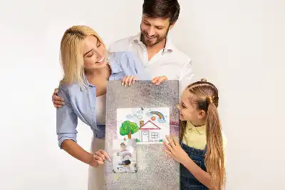Wall cork memo board with spilled paint stain design
