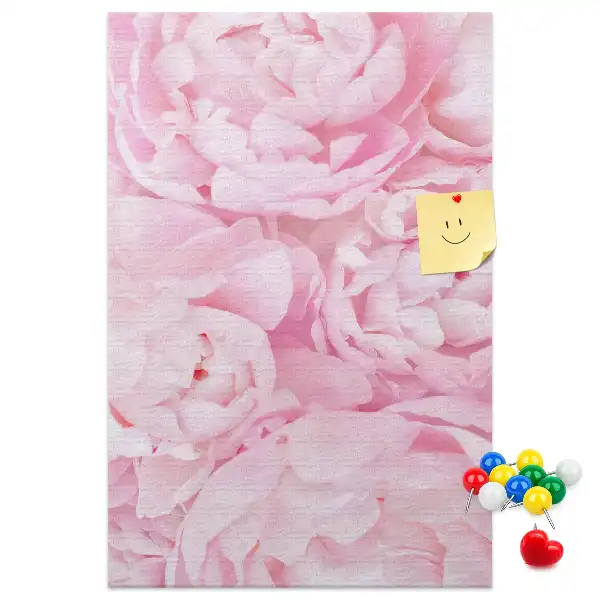 Summer flowers cork pin board