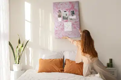 Summer flowers cork pin board