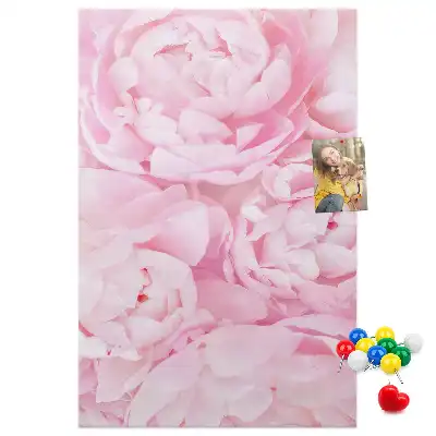 Summer flowers cork pin board