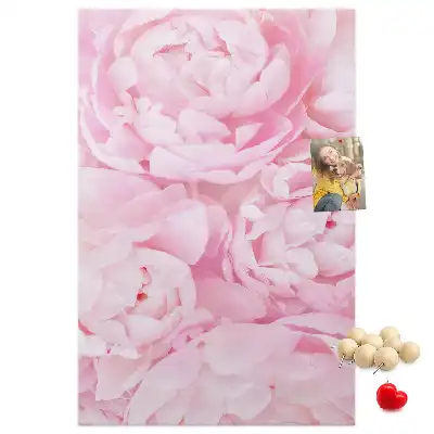 Summer flowers cork pin board