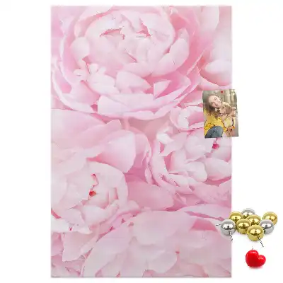 Summer flowers cork pin board
