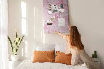 Summer flowers cork pin board