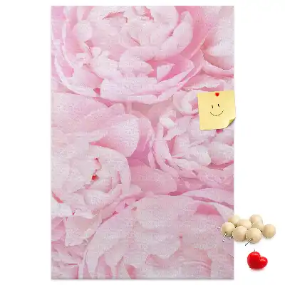 Summer flowers cork pin board