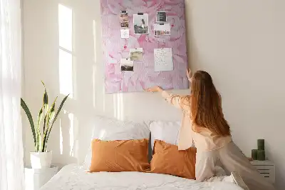 Summer flowers cork pin board