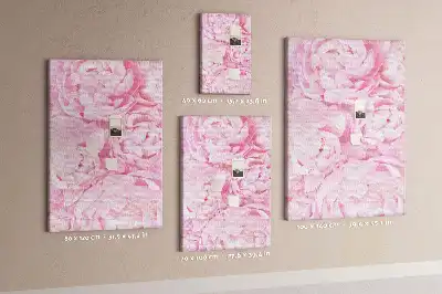 Summer flowers cork pin board