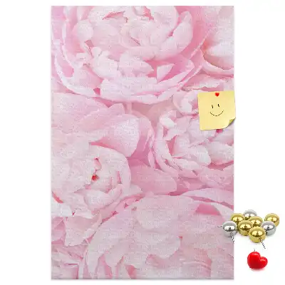 Summer flowers cork pin board