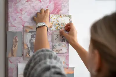 Summer flowers cork pin board