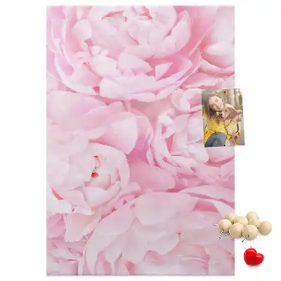 Summer flowers cork pin board