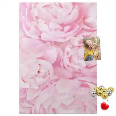 Summer flowers cork pin board