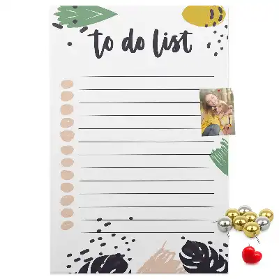Cork Note Board Task and Responsibilities Planner