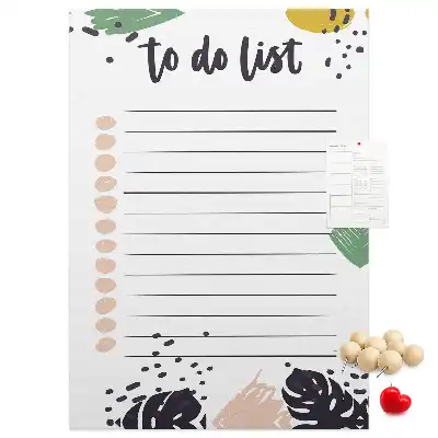 Cork Note Board Task and Responsibilities Planner