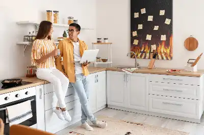 Wall cork memo board Grill flames