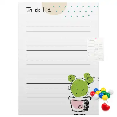 Cork pin board To-do list
