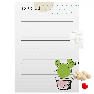 Cork pin board To-do list