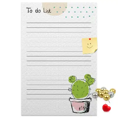 Cork pin board To-do list