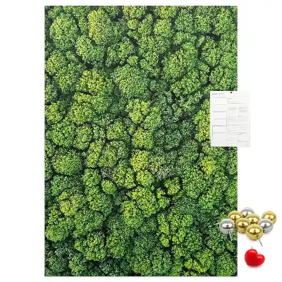 Cork Note Board Forest Tree Design