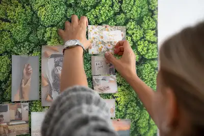 Cork Note Board Forest Tree Design