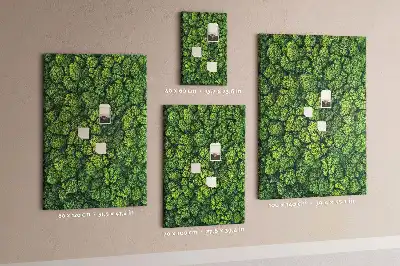 Cork Note Board Forest Tree Design